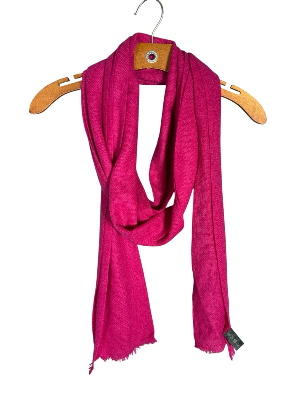 100% Cashmere Hot Pink Scarf Long